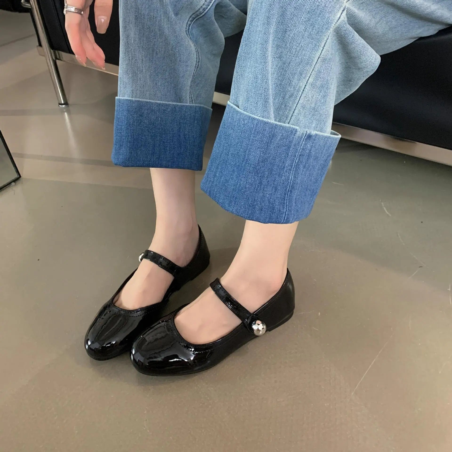 Cyflymder  Round Toe Shoes Woman Casual Female Sneakers Shallow Mouth Flats Modis Autumn New Dress Winter Cute Fall Comfortable Leisur