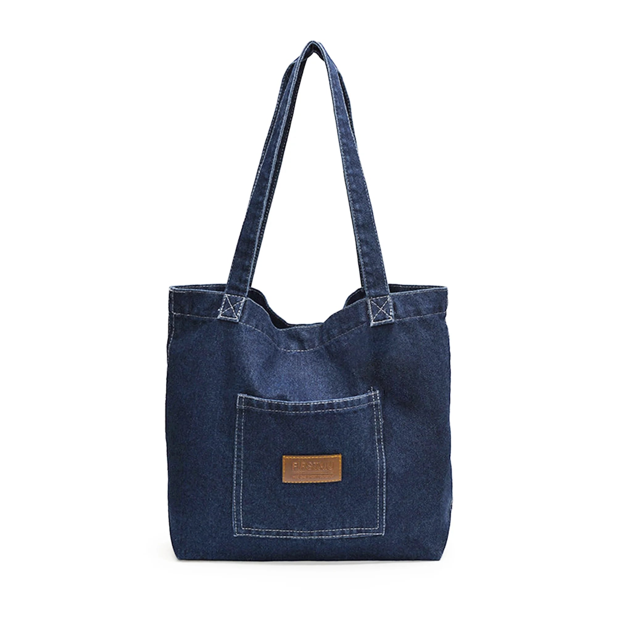Cyflymder  Stylish Canvas Tote Bag with Multiple Pockets Fashionable Shoulder Handbag for Women Spacious and Lightweight for Everyday Use