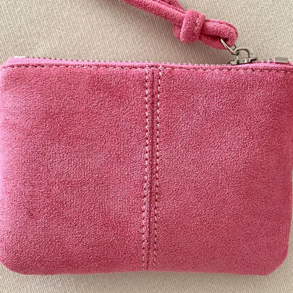 Cyflymder  Fashion PU Leather Suede Coin Purse Leopard Print Hanging Neck Mini Storage Bag Shoulder Bag Purse Pendant Accessories Outdoor