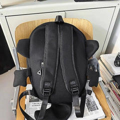 Cyflymder  College Students Funny Kawaii Backpacks Streetwear Y2k Aesthetic Trendy Women Bags Men Personality Vintage Fashion Ins Backpacks
