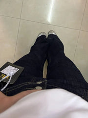 Cyflymder  American Vintage High Street Low Waist Flare Jeans Women Breathable High Quality Indigo Loose Denim Pants New Trendy Summer Wear