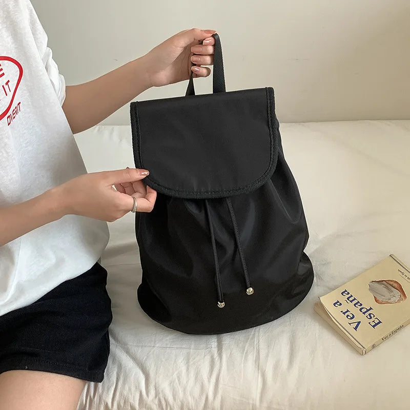 Cyflymder  Korean Women Backpacks Vintage Y2k Aesthetic Streetwear Schoolbag Casual All Match Simple Backpack for College Students