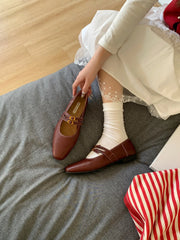 Cyflymder  Shoes Woman Flats Modis Slip-on Soft Dress 2025 Comfortable Summer Slip On Retro New Spring Mary Janes Soft Shoes Woman Comforta