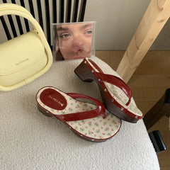 Cyflymder   Summer New Womens Shoes Exquisite Rivet Platform Flip Flops for Woman Comfort Vacation Casual Shoes Designer Shoes Zapatos Mujer