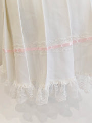 Cyflymder   Cute Pleated Skirts Women High Waist Lace Trim Pink Bows Decoration Sweet A-line Mini Shorts Skirt Harajuku