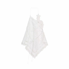 Cyflymder  Asymmetric Faionable Women's Top Z 2025 New Collection Floral Design Outerwear Regular Length Other Material