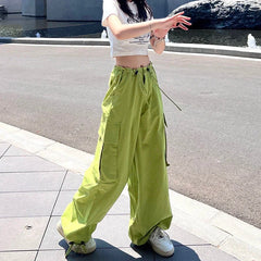 Cyflymder  Y2K Cargo Pants Women Oversized Wide Leg Sweatpants Streetwear High Waist Baggy Joggers Harajuku Hip Hop Casual Sports Trousers
