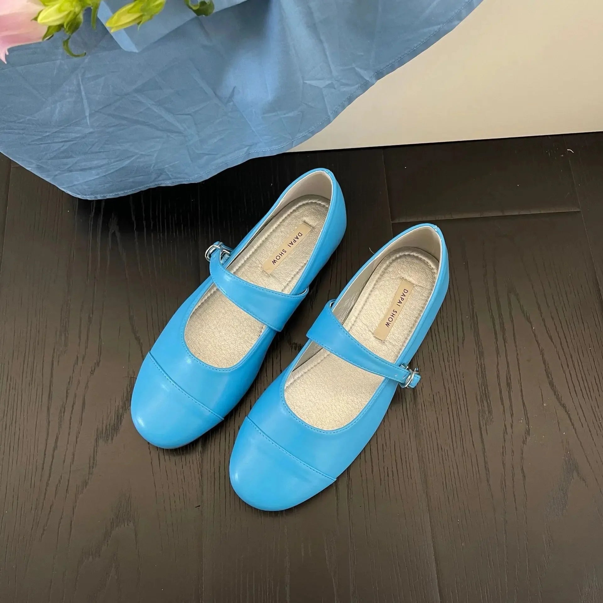 Cyflymder  Fashionable Vintage Women's Shoes New Spring Style Single Cushioning Versatile Mary Jane Shoes Adult Ladies Flat Shoes