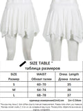 Cyflymder Asymmetrical A-line Pleated Mini Skirt Low Waist Fairycore Sweet Short Skirts Aesthetic Cute Coquette Outfit Y2K Women