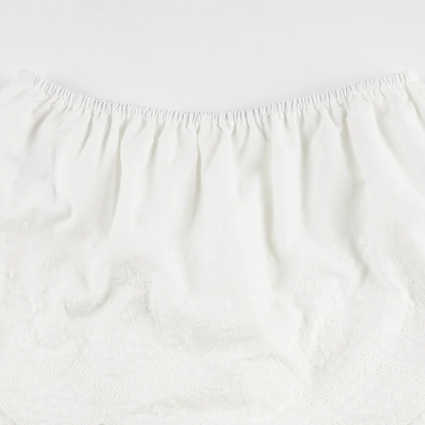 Cyflymder  Sweet Solid Lace Trim A-Line Skirts With Shorts Holiday Slim Mid Waist Mini Skirts Women 2025 Summer Fashion Streetwear