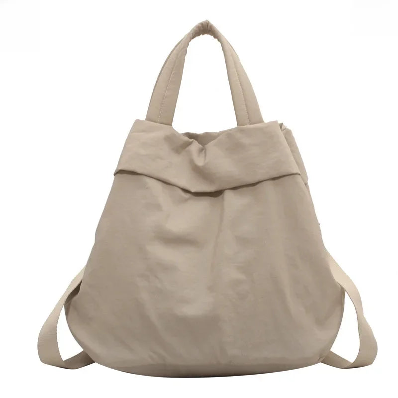 Cyflymder  Women's Casual Large Bag Ultra-light Nylon Cloth Handbag Student Class Single Shoulder Crossbody Bag Canva