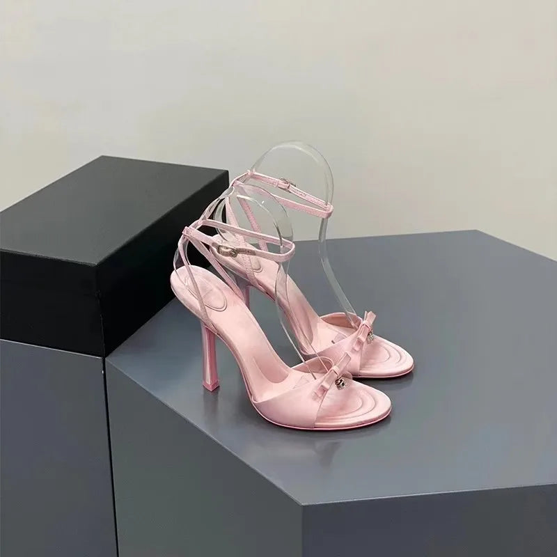 Cyflymder  New Sexy Women Sandals Fashion Thin High Heels Open Toe Zipper Dancing Shoes Summer Ballroom Dance Shoes Women