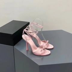 Cyflymder  New Sexy Women Sandals Fashion Thin High Heels Open Toe Zipper Dancing Shoes Summer Ballroom Dance Shoes Women