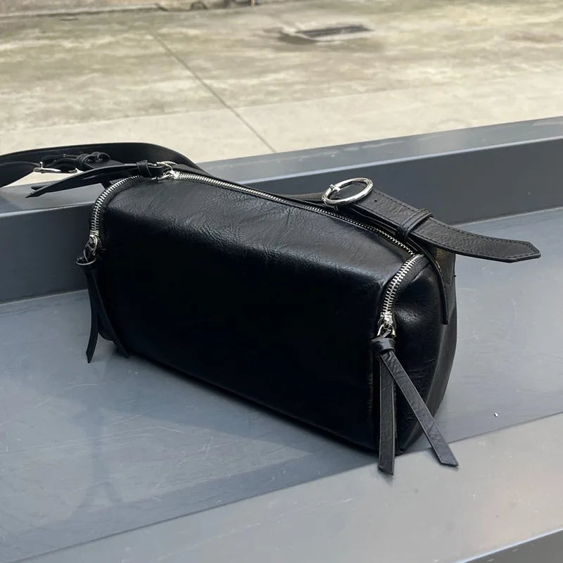 Cyflymder  Casual Pillow square crossbody bags for women Simple solid color shoulder bag fashion zip commuter totes women's purse handbags