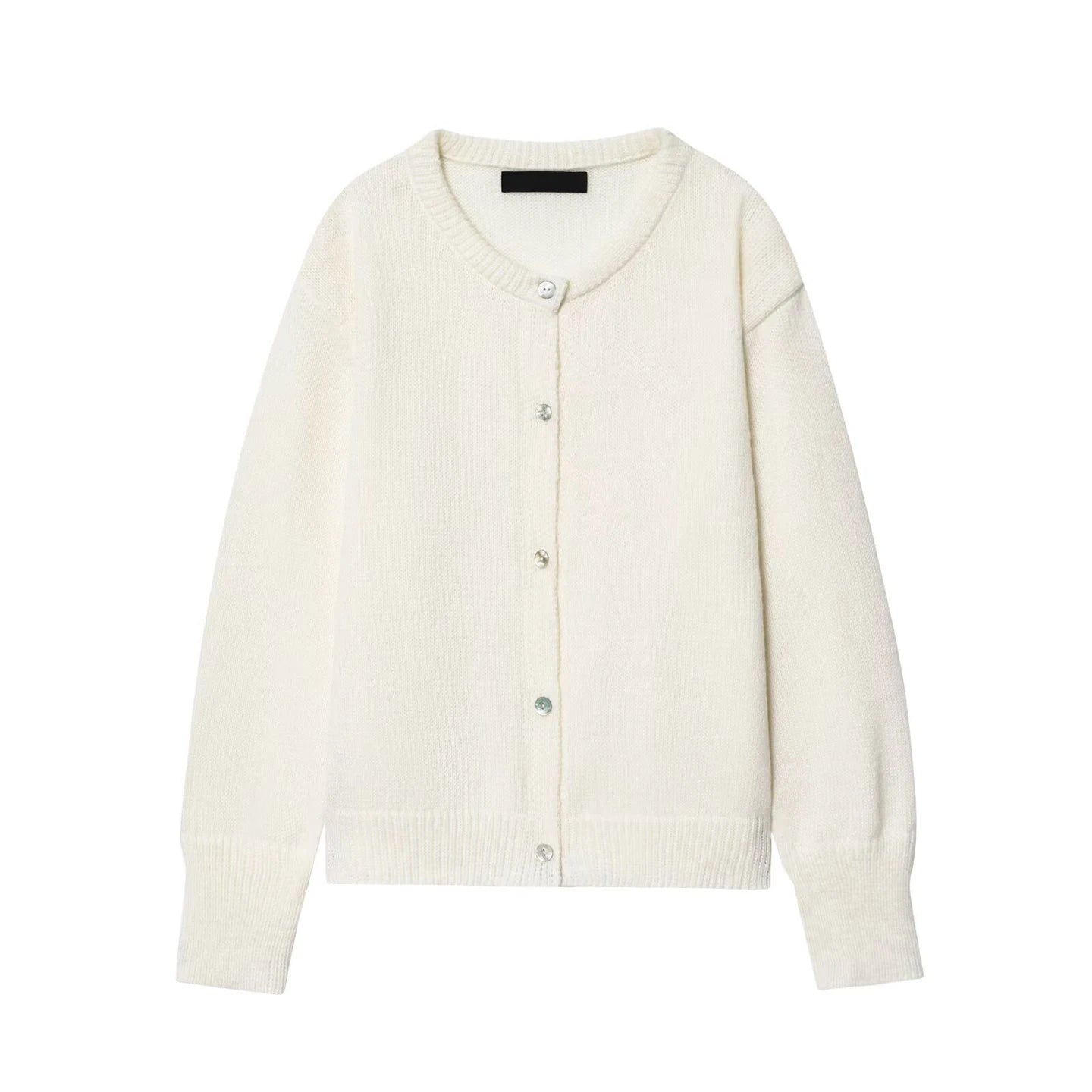 Cyflymder  Lazy Faion Knitted Cardigan Women's Sle Simple Ele Daily Wear Z 2025 Autumn New Arrival Open Front Sweater