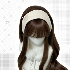 Cyflymder  girl hair accessories y2k things Hair bands bows for hair for girls heart white bandeau femme headband Women‘s headscarves