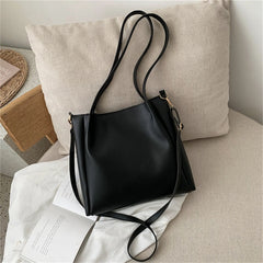 Cyflymder All-Match Women Shoulder Bag Solid Fashion Handbag Crossbody Bag Women's Minimalist PU Leather Bag For Work