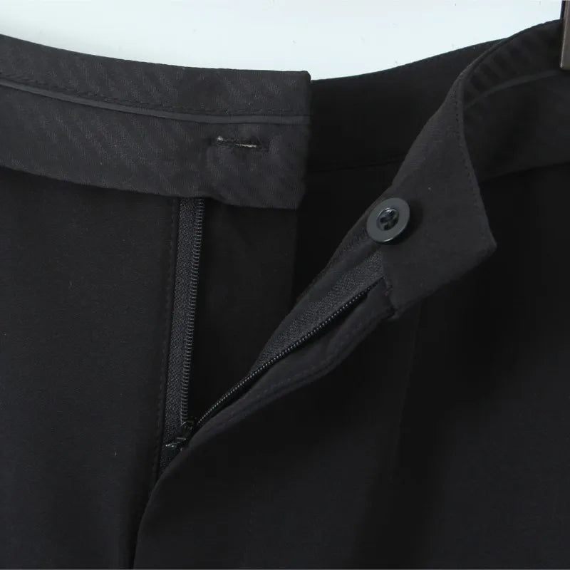 Cyflymder  Sexy Black Front Slit Midi Pencil Skirt Women Spliced High Waist Package Hips Skirts