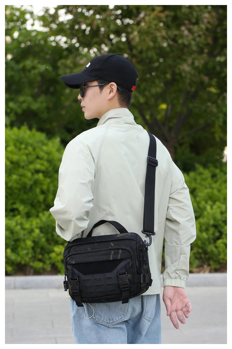 Cyflymder  Tactical Climbing Bag Molle Large Messenger Outdoor Travel Sports Commuting Camping Shoulder Crossbody Bags Weekend Trip Handbag