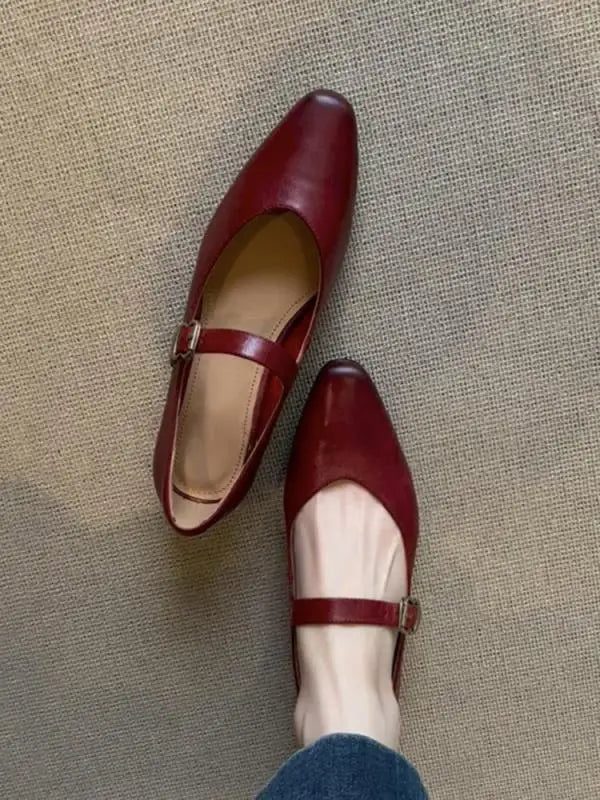 Cyflymder  Summer Shoes Ladies Autumn Oxfords Women's Casual Female Sneakers Flats Shallow Mouth Square Toe 2025 Fall Retro New Leather