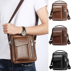 Cyflymder  Men Shoulder Bags Crossbody Bag Multi-function Men's Handbags Capacity PU Leather Bag For Male Messenger Bags Tote Bag