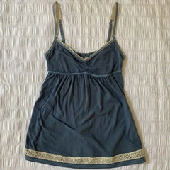 Cyflymder  Euramerican Vintage American Spliced Lace Edge Tank Tops Y2k Aesthetic A -line Soft Alll Match Tops Harajuku Casual Punk Clothes