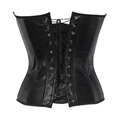 Cyflymder  Steampunk Leather Corset for Women Gothic Overbust Corsets Lace Up Victorian Corsage Buckle Bustier Carnival Halloween Costumes