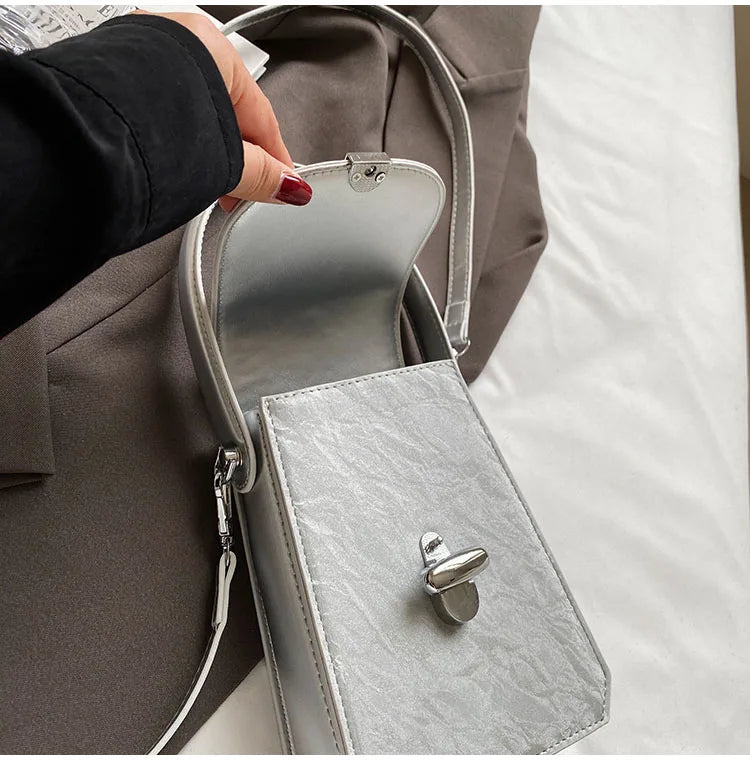 Cyflymder  Women Mini Cellphone Bag Vintage Casual All Match Purses and Handbags Streetwear Y2k Aesthetic Shoulder Crossbody Bags