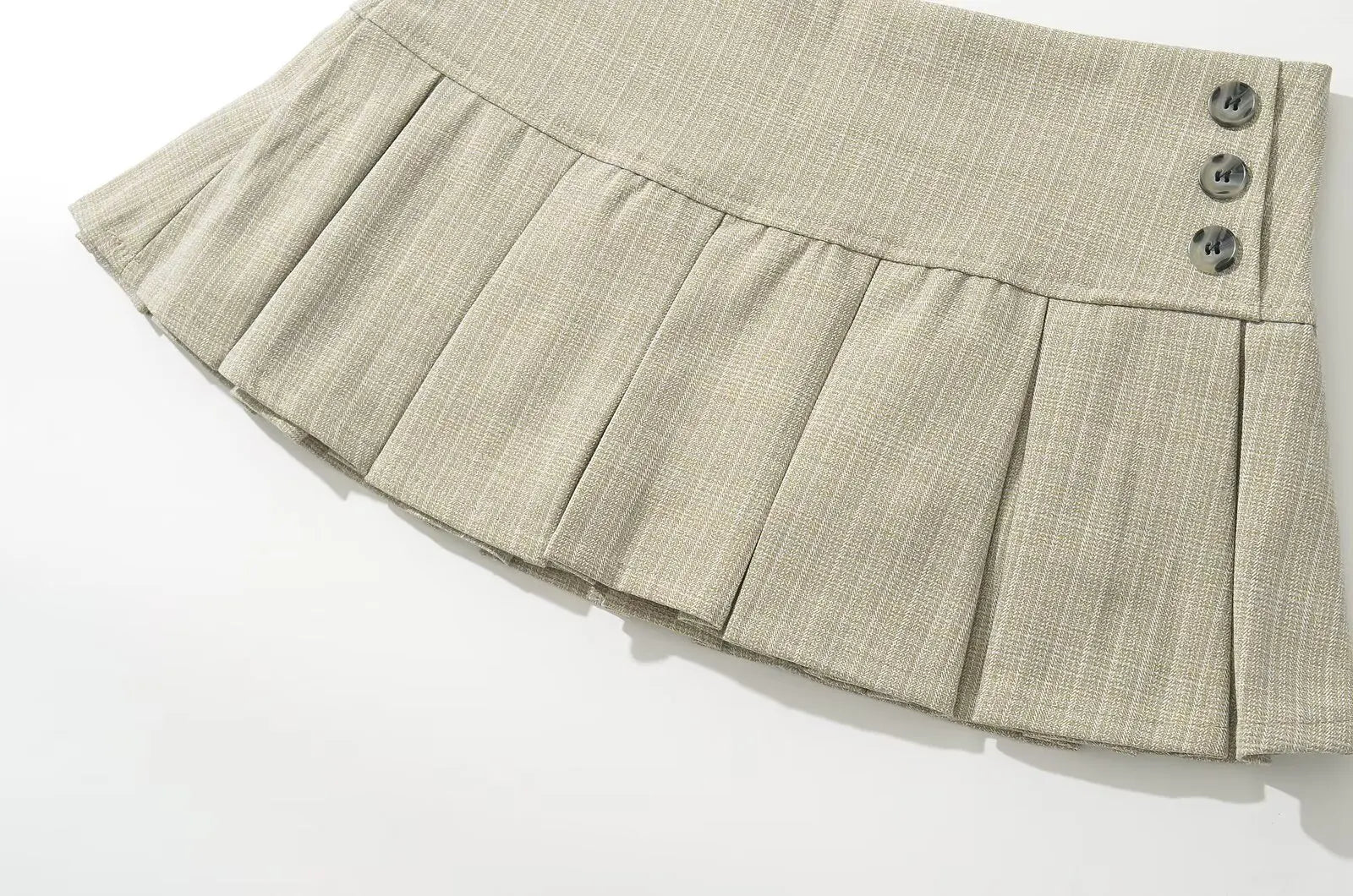Cyflymder American Retro Pleated Mini Skirt Women Sexy Low Waist Summer Skirts Cool Girl Y2K saia