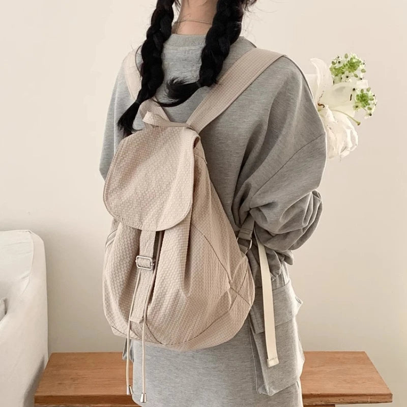 Cyflymder  Streetwear Vintage Nylon Simple Backpacks Casual All Match Women Students Backpack Y2k Aesthetic Fashion Ins Grunge Schoolbags