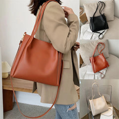 Cyflymder All-Match Women Shoulder Bag Solid Fashion Handbag Crossbody Bag Women's Minimalist PU Leather Bag For Work