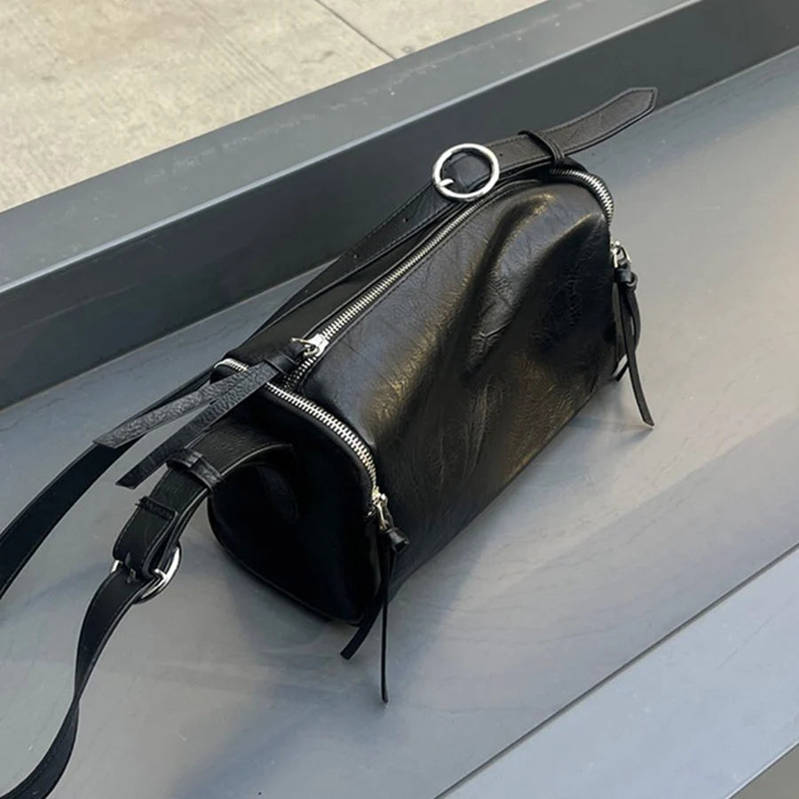 Cyflymder  Casual Pillow square crossbody bags for women Simple solid color shoulder bag fashion zip commuter totes women's purse handbags