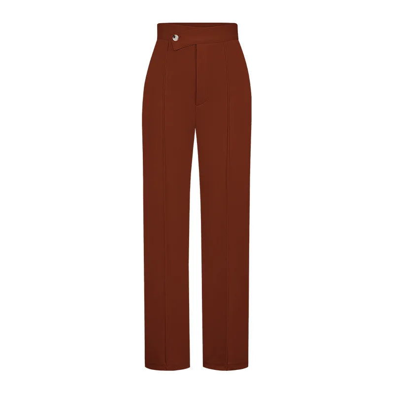 Cyflymder  Latest Fall Women's Pants Stylish High Waisted Flare Trousers Comfortable Workwear Chic Wide Leg Bottoms Trendy Casual Office