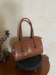 Cyflymder  Retro Armpit Briefcase Tote Bag Women New Fashion Simple Commuter Handle Shoulder Bag