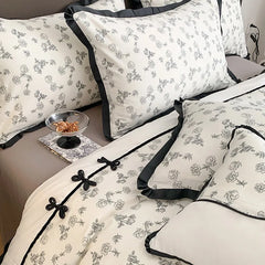 Cyflymder New Chinese 100% Cotton Printed Bedding Set High Quality Skin Friendly Sleeping Quilt Cover Kit Queen King Double Bed Linens