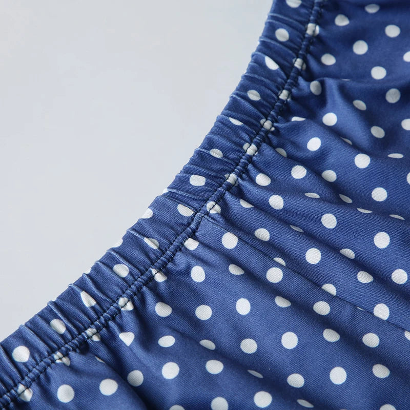 Cyflymder  Casual Slim Dot Print Shorts Sets Housewear 2 Piece Sets Lace Trim Camis Tops Mid-Waist Shorts Women 2025 Summer Fashion