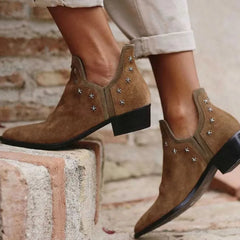Cyflymder  Designer Women's Ankle Boots Autumn Pointed Toe Five-pointed Star Personality Outfit Boots Trend Sneakers New