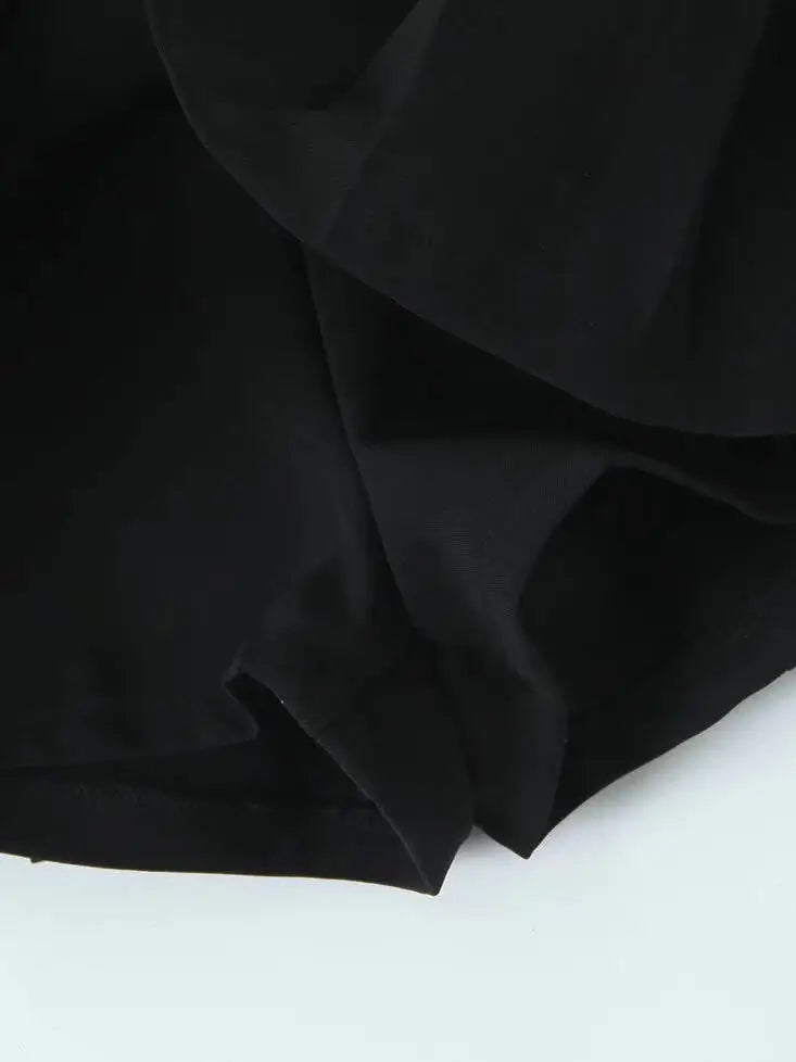 Cyflymder  Retro American Hot Girl Slim Fit Strapl Cinched Waist  A-Line Skirt SetWith Se Inner ortigh Waist Street