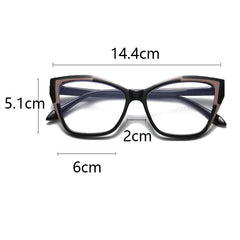 Cyflymder  New Fashion Unisex Cat Eye Plain Glasses for Women Pc Frame Glasses for Party Eyeglasses Female Decorative Spectacles Glasses