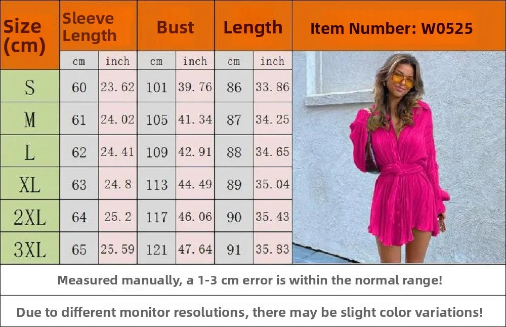Cyflymder  Women's Casual Faion Pleated Long irt Dr with Belt mid Waist ort Skirt Length Pure Color Winter Season Long Sve