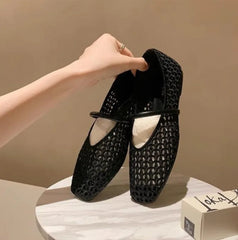 Cyflymder  New Summer Fashionable and Comfortable Hollow Women's Flat Shoes Casual Outer Wear Non-slip Fashionable Toe-cap Sandals 565