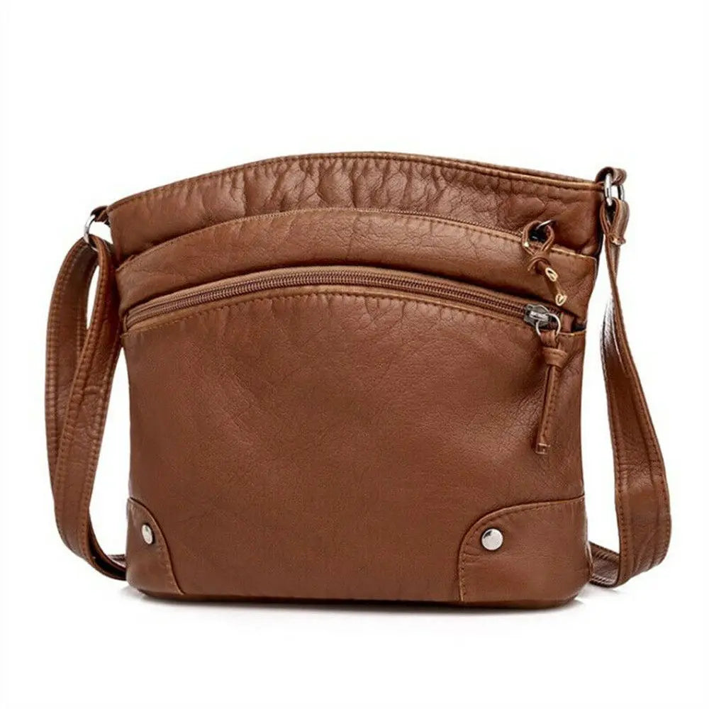 Cyflymder Women Shoulder Bags PU Leather Messenger Bag Handbag Crossbody Phone Purse Pack Bag
