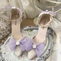 Cyflymder  Elegant woman heeled shoes bridal wedding heels elegant party shoes lolita cosplay y2k accessories High heels 2000s heels 40 41