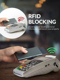 Cyflymder Card Holder Wallet Minimalist Slim Metal RFID Blocking Card Protector Pop Up Credit Card Wallets for Men
