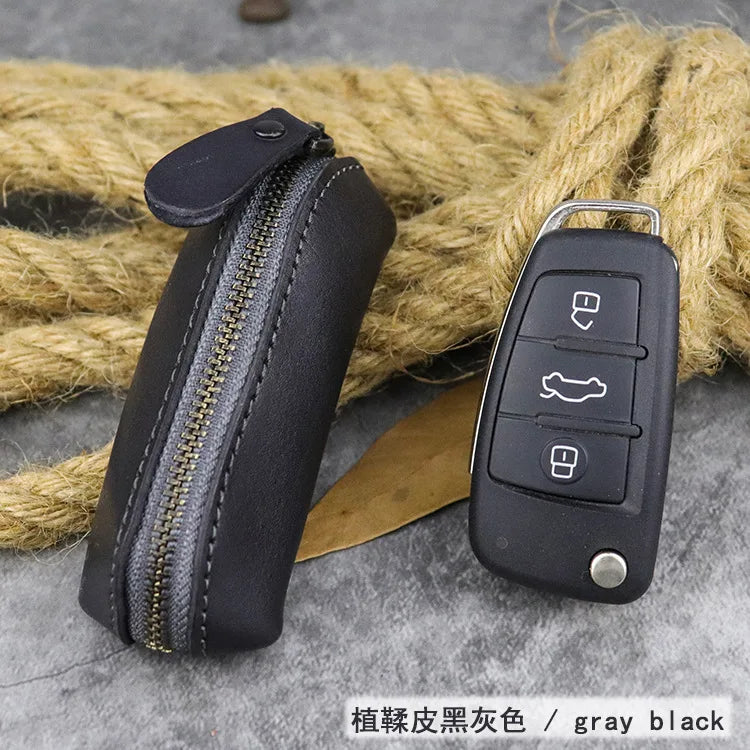 Cyflymder  Leather Keychain Men Women Key Pouch Bag Holder Organizer Pouch Car Key Bag Coin Purse