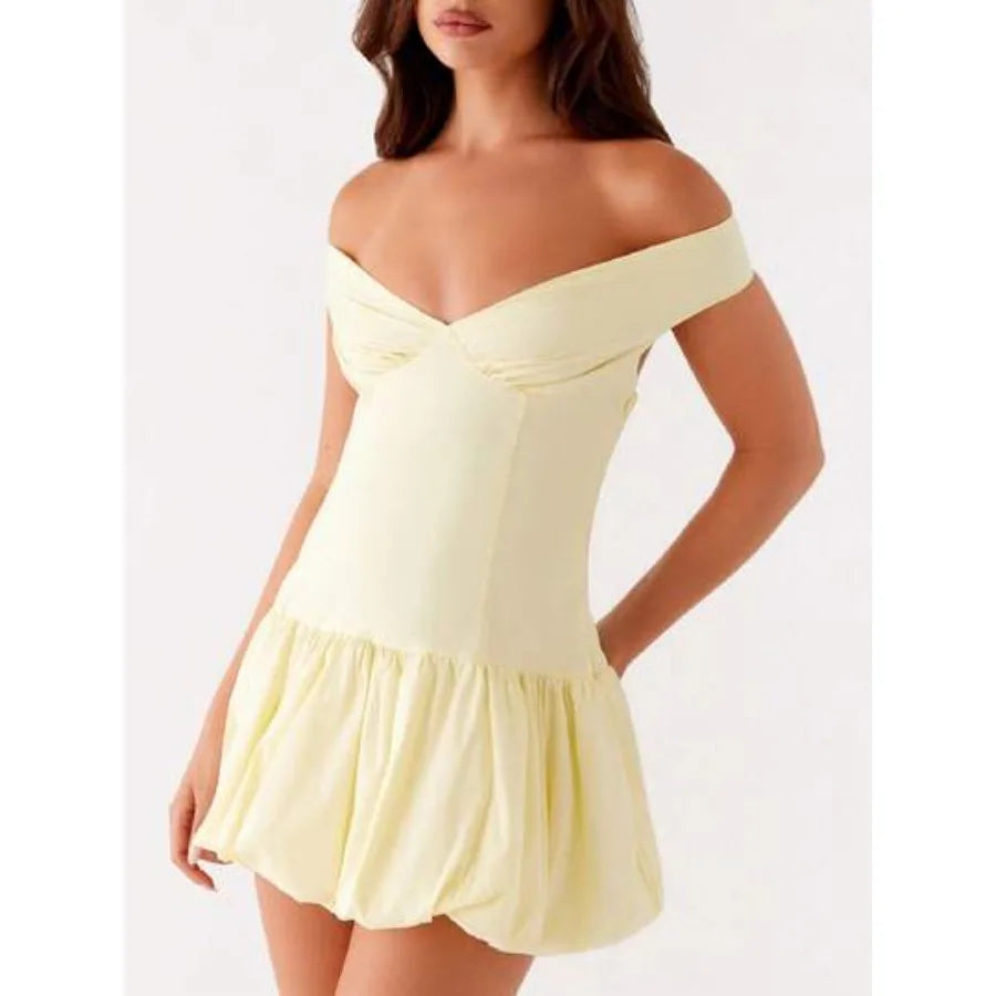 Cyflymder  Women White Graduation Dress Summer Backless Bow Tie Bodycon Mini Dresses Y2k Square Neck Short Dresses For College