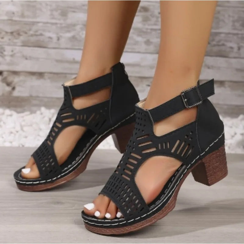 Cyflymder  Women High Heels Sandals Summer Fashion Comfort Luxury Sandals Women Designer Outdoor Beach Shoes for Women Sandalias De Mujer