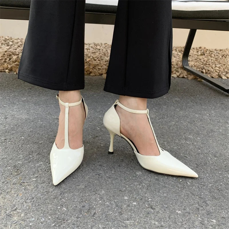 Cyflymder  Spring Autumn Brand Women Pumps Shoes Fashion Pointed Toe Ladies Elegant Hollow Out Sandals Fashion women shoes