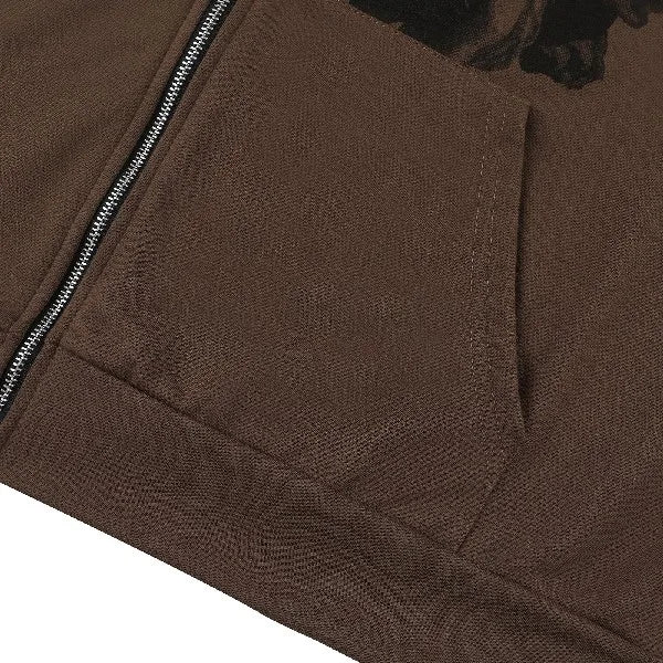 Cyflymder  plus Size Y2K Hoodie Zip up Sweatirt Women's Printing Jaet Casual Comfortable Polyester Cotton Long Sve Sweatirt