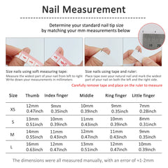 Cyflymder  10Pcs Handmade Wearing False Nails Pink Polka Dot Star Cat-eye Designs Short Round Square Nail French Shiny Nail Tips Art Spring